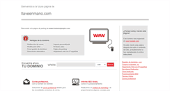 Desktop Screenshot of llaveenmano.com